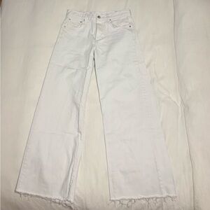 Zara White wide leg Jeans
